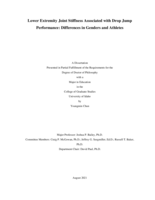 Lower Extremity Joint Stiffness Associated with Drop Jump Performance: Differences in Genders and Athletes
