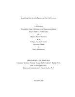 Quantifying Burn Severity Patterns and Post-Fire Recovery