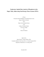 Exploratory Spatial Data Analysis of Phosphorus in the Magic Valley, Idaho using Food-Energy-Water Systems (FEWs)