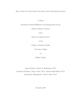 Real Time City Evacuation Planning using Transfer Learning