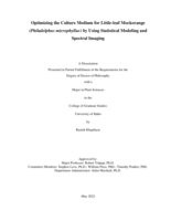 Optimizing the Culture Medium for Little-leaf Mockorange (Philadelphus microphyllus) by Using Statistical Modeling and Spectral Imaging