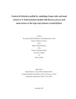 Control of Globodera pallida by combining Sinapis alba seed meal extract or 4-hydroxy benzyl alcohol with Brassica juncea seed meal extract or the trap crop Solanum sisymbriifolium