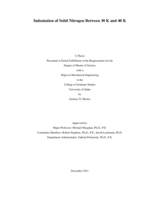 Indentation of Solid Nitrogen Between 30 K and 40 K