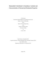 Diamondoid 2-Substituted 1,3-butadienes: Synthesis and Characterization of Thermal and Mechanical Properties