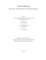 The New Anglo-Saxons: Race, Place, and the Production of a Geopolitical Discourse