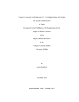 Climate Change Vulnerability of Terrestrial Wildlife: An Idaho Case Study