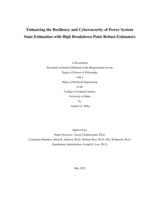 Enhancing the Resiliency and Cybersecurity of Power System State Estimation with High Breakdown Point Robust Estimators