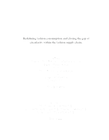 Redefining fashion consumption and closing the gap of circularity within the fashion supply chain.