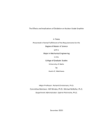 The Effects and Implications of Oxidation on Nuclear Grade Graphite