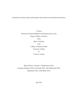 Evaluation of iceberg calving models against observations from Greenland outlet glaciers