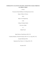 COMPARATIVE ANALYSIS OF CRACKING AND RUTTING CHARACTERISTICS OF ASPHALT MIXES
