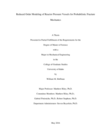 Reduced Order Modeling of Reactor Pressure Vessels for Probabilistic Fracture Mechanics