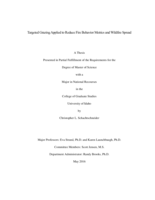 Targeted Grazing Applied to Reduce Fire Behavior Metrics and Wildfire Spread