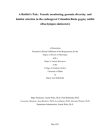 A Rabbit’s Tale:  Genetic monitoring, genomic diversity, and habitat selection in the endangered Columbia Basin pygmy rabbit (Brachylagus idahoensis)