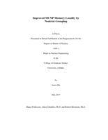 Improved MCNP Memory Locality by Neutron Grouping