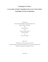 Navigating New Waters: A Case Study of Settler Colonialism in the Coeur d’Alene Tribe’s Legal Fight to Protect its Homeland