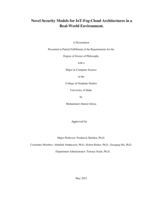 Novel Security Models for IoT-Fog-Cloud Architectures in a Real-World Environment