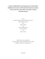 Evidence of High Relief Eocene Topography in the Southern Idaho Batholith and Constraints on Rift-related Exhumation in the Miocene Western Snake River Plain, Idaho, Using Apatite (U-Th)/He Thermochronometry