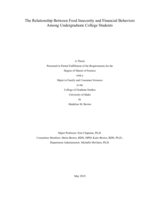 The Relationship Between Food Insecurity and Financial Behaviors Among Undergraduate College Students