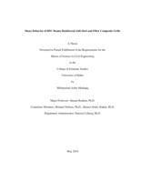Shear Behavior of HSC Beams Reinforced with Steel and Fiber Composite Grids