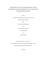 Investigation of fault location performance utilizing synchronized phasor measurements with two-ended fault location impedance method