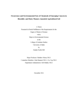 Occurrence and Environmental Fate of Chemicals of Emerging Concern in Biosolids- and Dairy Manure Amended-Agricultural Soil