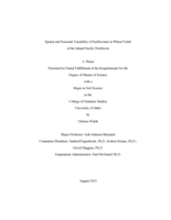 Spatial and Seasonal Variability of Earthworms in Wheat Fields of the Inland Pacific Northwest