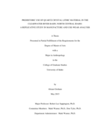 PREHISTORIC USE OF QUARTZ CRYSTAL LITHIC MATERIAL IN THE CLEARWATER RIVER BASIN, NORTH CENTRAL IDAHO: A REPLICATIVE STUDY IN MANUFACTURE AND USE-WEAR ANALYSIS