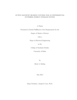 Active Magnetic Bearing Control for an Experimental Flywheel Energy Storage System