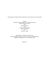 Shortcomings of Teaching Chemical Group Theory with a Limited Use of Linear Algebra