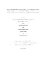 EFFECTS OF FEEDING POLYUNSATURATED OR SATURATED FATTY ACIDS TO PRE-RUMINATING CATTLE ON DIFFERENTIATION AND GROWTH OF BOVINE PREADIPOCYTES FROM INTRAMUSCULAR AND SUBCUTANEOUS FAT DEPOTS
