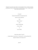 Utilizing the Concerns-Based Adoption Model to Assess the Integration of Science, Technology, Engineering, and Mathematics (STEM) in Secondary Introductory Agricultural Mechanics Courses: A Descriptive Study of Idaho Secondary Agricultural Educators