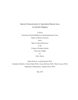 Spectral Characterization of Agricultural Burned Areas for Satellite Mapping