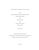 Contextual Influences on Detecting the Presence of a Firearm