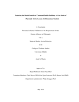 Exploring the Health Benefits of Canoe and Paddle Building: A Case Study of Physically Active Lessons for Elementary Students