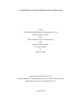Corrosion Behavior of Calcium Containing 5xxx/6xxx Aluminum Alloys