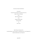 Community Learning in Social Resilience