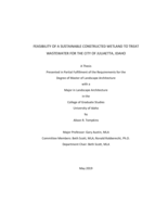 FEASIBILITY OF A SUSTAINABLE CONSTRUCTED WETLAND TO TREAT WASTEWATER FOR THE CITY OF JULIAETTA, IDAHO