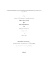 An Assessment of Grassland Bird Communities, Shrub Use, and Reproduction In the Context of Shrub Encroachment