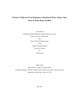 Western Coniferous Forest Responses to Reclaimed Water Along a Time Series of Water Reuse Facilities