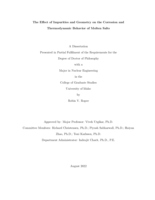 The Effect of Impurities and Geometry on the Corrosion and Thermodynamic Behavior of Molten Salts