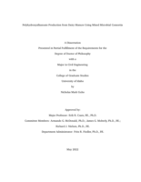 Polyhydroxyalkanoate Production from Dairy Manure Using Mixed Microbial Consortia