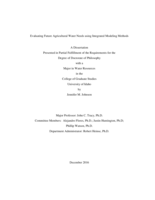 Evaluating Future Agricultural Water Needs using Integrated Modeling Methods