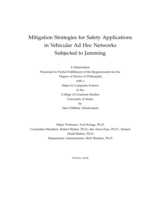 Mitigation Strategies for Safety Applications in Vehicular Ad Hoc Networks Subjected to Jamming