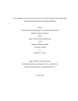 An Investigation of Crop Senescence Patterns Observed in Palouse Region Fields Using Satellite Remote Sensing and Hydrologic Modeling