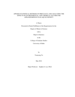 APPLIED STATISTICAL METHODS ON PRICE DATA AND ANALYZING THE EFFECTS OF ENVIRONMENTAL AND CHEMICAL FACTORS FOR APHANIZOMENON FLOS-AQUAE DENSITY