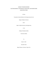Anodic Titanium Dioxide: Electrochemical Synthesis of Core-Shell and Honeycomb Nanostructures