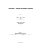 The Perception of Autonomous Driving in Rural Communities