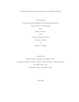 Gravitational Interactions and Resonances in Ring-Moon Systems