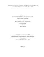 Study of Electrochemical Behavior of Iodide in LiCl-KCl eutectic and LiCl-KCl-Li2O Molten salts at High Temperatures of 450, 500 and 550 C